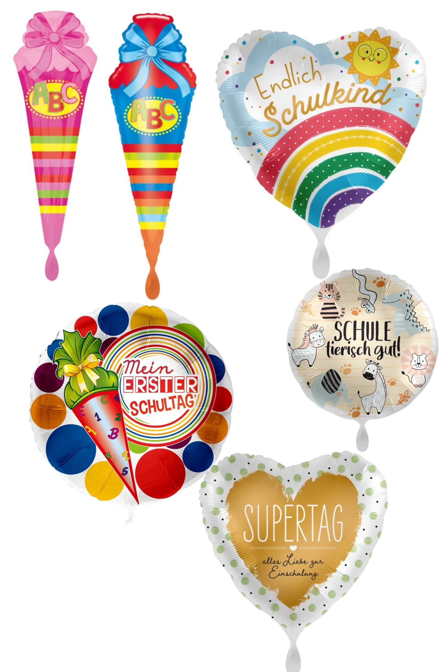 Luftballon - Schule/Einschulung - Folie 43-86 cm inkl. Heliumfüllung