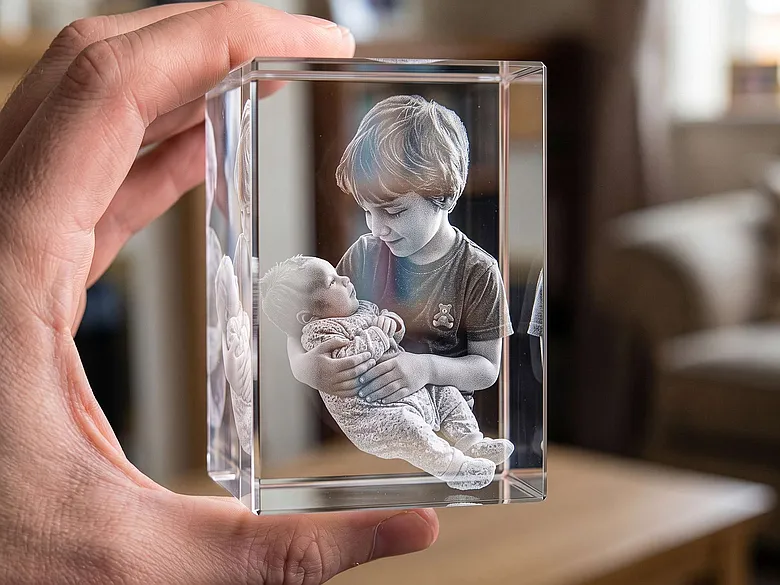 3D Glasfoto