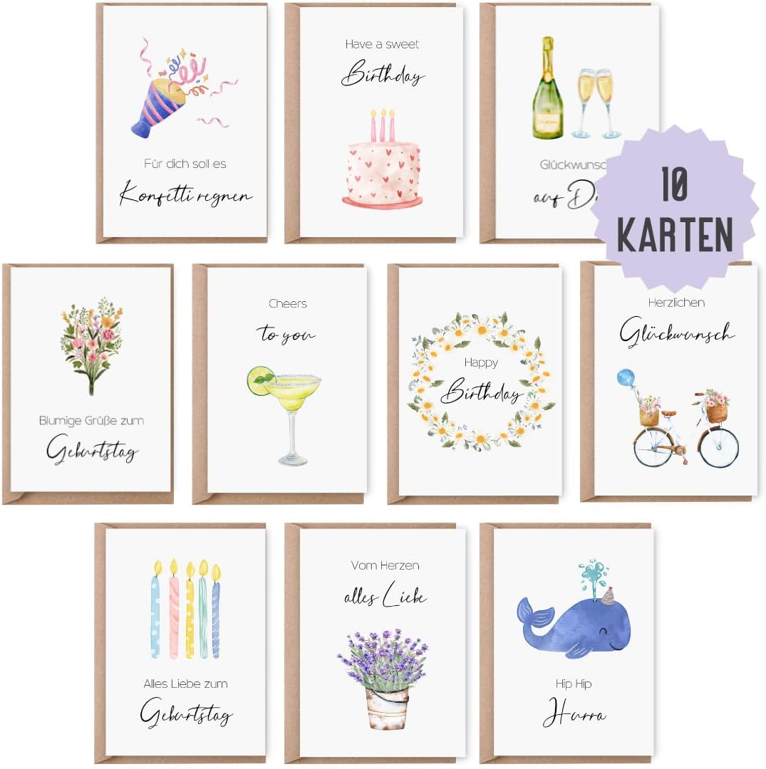 Grußkarten "Geburtstag"