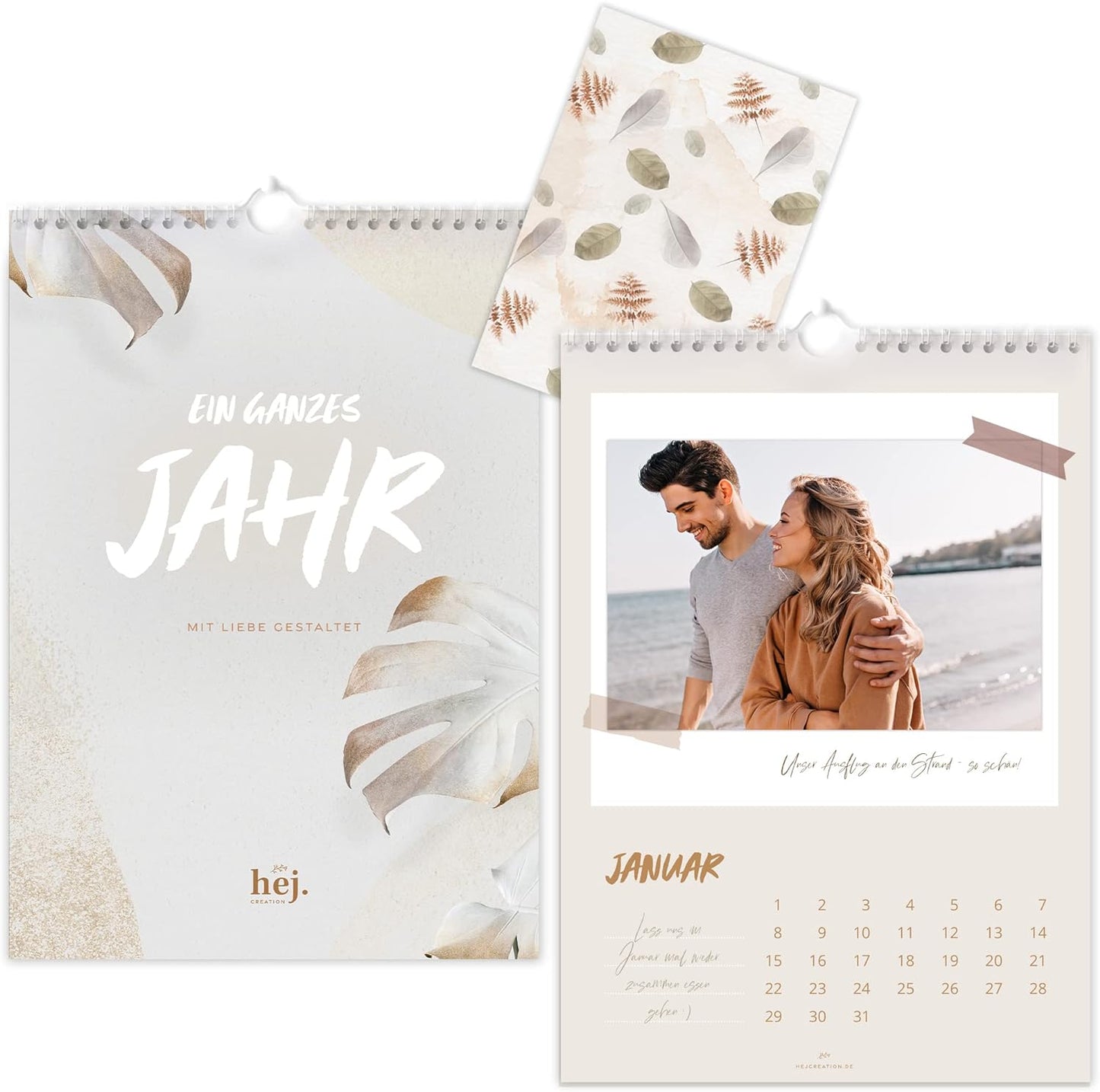 Bastelkalender A4+ ohne Jahr, immerwährend [Braun]