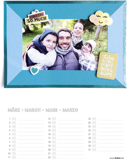 Bastelkalender A4+ ohne Jahr, immerwährend [Spiralbindung]