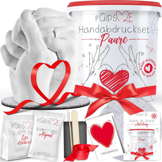 3D Handabdruck Set für Paare – Gipsabdruck Hände