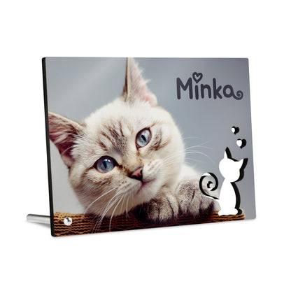 Foto-Aufsteller im Katzendesign